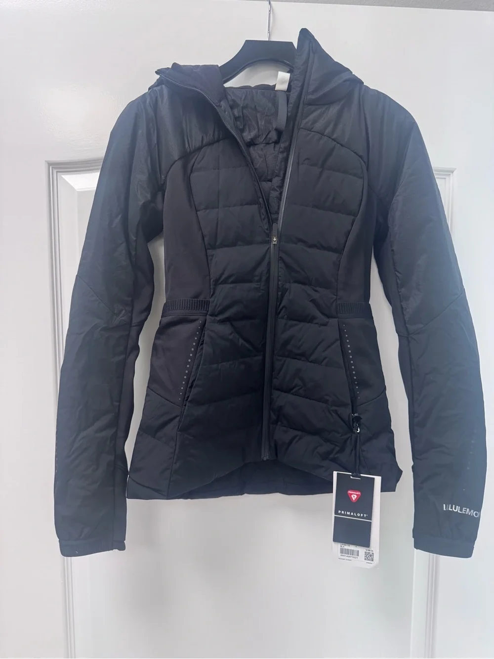 lululemon athletica Black Hooded Quilted Puffer Jacket